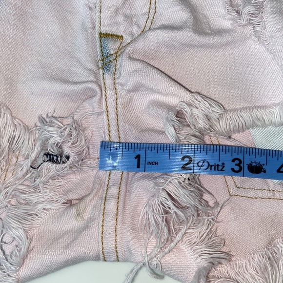 WildFox wild fox cutoffs cut off denim Jean shorts 26 pink - Picture 6 of 8